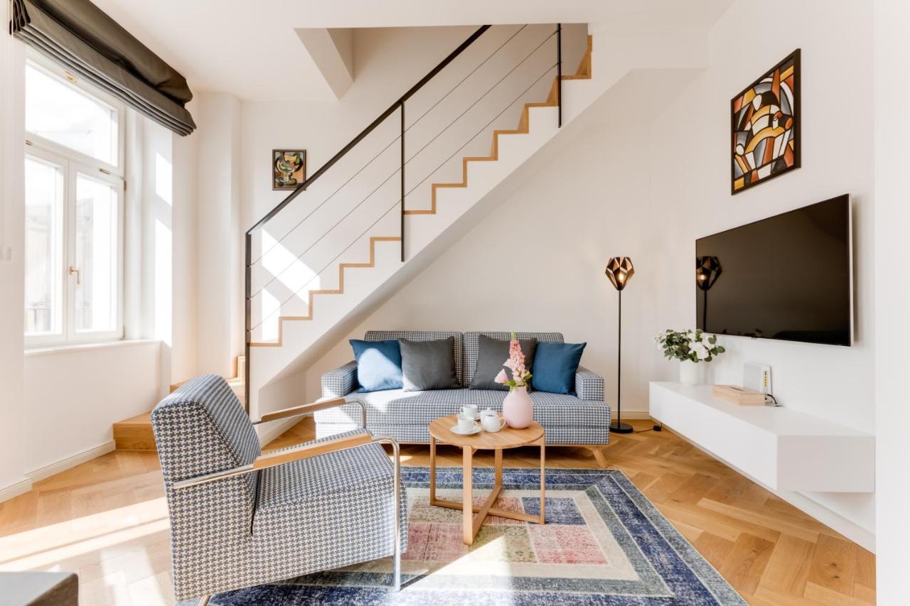 Andel Design Duplex, Ac, Garage Lägenhet Prag Exteriör bild