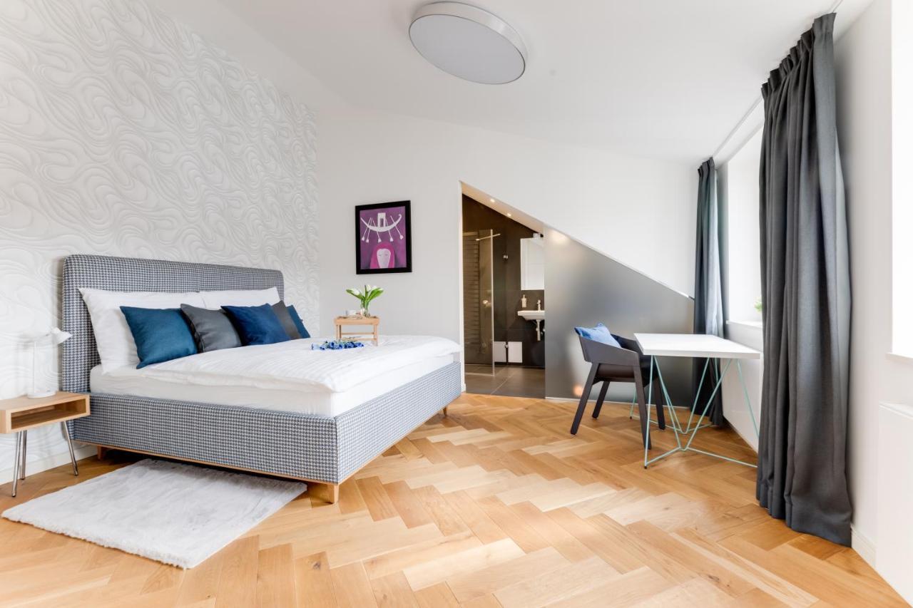 Andel Design Duplex, Ac, Garage Lägenhet Prag Exteriör bild